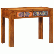 VidaXL Bureau d'écriture avec tiroir Marron 100 x 50 x 75 cm Modèle Sirius Horizon - 4016509