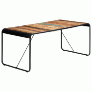 VidaXL Table à manger 180x90x76 cm Bois de récupération massif Modèle Helios Élite - Bois massif 247862