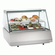 Bartscher Vitrine inox ventilée positive 110 Litres GN 2/1, 2 portes coulissantes, 430 W, 230 V - MONO - 406055 Bartscher Vitrine inox ventilée positive 110 Litres GN 2/1, 2 portes coulissantes, 430 W, 230 V - MONO - 406055