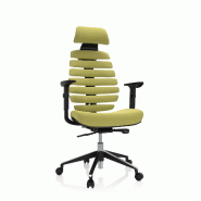Chaise de bureau / Chaise pivotante ERGO LINE II PRO tissu vert hjh OFFICE - vert polyester 714606