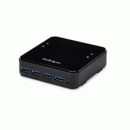 Commutateur de partage USB 3.0 StarTech 4x4 pour périphériques - HBS304A24A