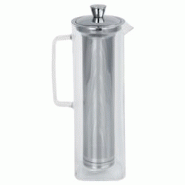 CRISTEL Long Island - théière en verre allongée avec filtre dévissable inox - transparent verre 3358570185878 CRISTEL Long Island - théière en verre allongée avec filtre dévissable inox - transparent verre 3358570185878