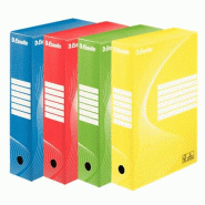 Esselte Lot de 25 Lot de 4 boîtes archives Boxy Vivida, dos 80 mm, coloris assortis - 3249441284090
