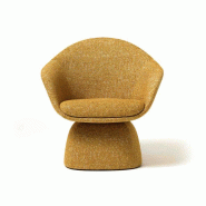 Fauteuil lounge avec piètement en tissu Fauteuil lounge avec piètement en tissu