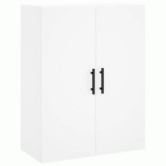 Helloshop26 - Armoire murale blanche 69,5 x 34 x 90 cm design élégant rangement pratique style moderne en bois d'ingénierie blanc 02_0048596 - blan