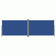 Helloshop26 - Auvent paravent store brise-vue latéral rétractable de patio jardin terrasse balcon protection visuelle écran bleu 220 02_0007151 - 3