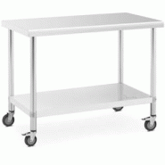 Helloshop26 - Table de travail cuisine professionnel premium 60 x 120 cm 158 kg acier inoxydable 14_0010019 - 3000221958316 Helloshop26 - Table de travail cuisine professionnel premium 60 x 120 cm 158 kg acier inoxydable 14_0010019 - 3000221958316