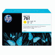 HP 761 Jaune Cartouche d'encre ORIGINALE - CM992A - CM992A