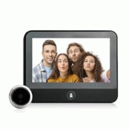 Interphone Vidéo 1080P Vision Nocturne Infrarouge Écran LCD 4.3 Pouces WiFi Noir YONIS - noir 3615616902814 Interphone Vidéo 1080P Vision Nocturne Infrarouge Écran LCD 4.3 Pouces WiFi Noir YONIS - noir 3615616902814
