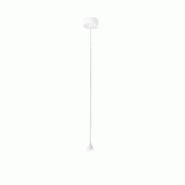 Lampe À Suspension Ursula S/P Blanche - Suspension Simple Led 5W 3000K 255Lm Faisceau 24° Ip20 Cadre Aluminium - Gea Luce - blanc URSULA S/P - BIANCO