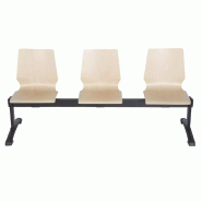 Poutre accueil visiteurs So Rovigo - 3 places + 1 tablette, Piètement Type F_0