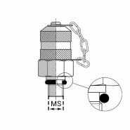 Prise de pression mâle UNF avec joint O-ring - 9/16’ , 14.28