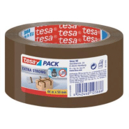 Ruban adhésif d'emballage PVC Tesa Pack Extra Strong, 50 mm x 66 m, Havane Ruban adhésif d'emballage PVC Tesa Pack Extra Strong, 50 mm x 66 m, Havane