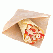 Sachet papier laminé Kraft 2 côtés ouverts 12x12,2cm - par 100