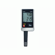 Testo 175 H1 - Enregistreur de température et d'humidité avec sonde externe fixe pour mesure à long terme