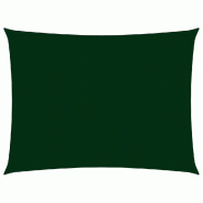 VidaXL Voile de parasol tissu oxford rectangulaire 5x7 m vert foncé Modèle Orion Terrasse - vert 135495