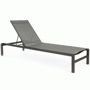Bain de soleil empilable avec roues Konnor anthracite CX23 78 x 195 x 90 - par 4
