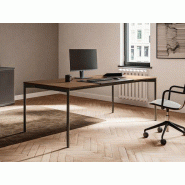 Bureau de direction en placage bois Rendez-Vous Aléa avec structure acier épurée