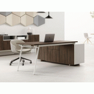 Bureau de direction en mélaminé sur crédence Knot DVO Bureau de direction en mélaminé sur crédence Knot DVO
