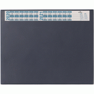 Durable Sous-main avec calendrier et couverture transparente, 52x65, coloris bleu foncé - 7204 07