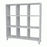 Helloshop26 - Bibliothèque design pour salon étagère style original à 9 compartiments de rangement 100 x 88 x 20 cm blanc 03_0006492 - 3001792447766 Helloshop26 - Bibliothèque design pour salon étagère style original à 9 compartiments de rangement 100 x 88 x 20 cm blanc 03_0006492 - 3001792447766