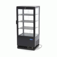 Mini Vitrine réfrigérée positive - 78 L - Noire | Maxima