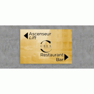 Plaque  Signalétique d' hôtellerie - LUXE