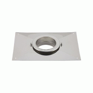 Plaque supérieure d'étanchéité à visser PEV / Rectangulaire / Poujoulat - Ø80