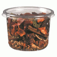 Pot rond (couvercle non inclus) PET transparent 500ml - par 500