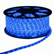 Pro Illumination Cordon LED 50m gamme pro silicone bleu 230V anti UV 36 LED/M horizontales sécable - bleu 3760430851364