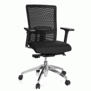 Siège bureau / Siège de direction ASTRA BASE, tissu maille noir/noir hjh OFFICE - noir polyester 657511