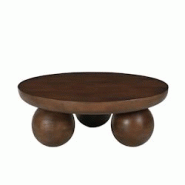 SIT Möbel Table basse Ø 90 cm | ronde | manguier massif, marron | L 90 x P 90 x H 30 cm - marron Bois massif 14783-30 SIT Möbel Table basse Ø 90 cm | ronde | manguier massif, marron | L 90 x P 90 x H 30 cm - marron Bois massif 14783-30