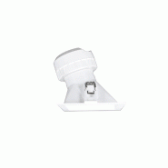 Spot encastré asymétrique LED Pulcom SQ 8 W 38° avec sélecteur de température de couleur (2700 K - 3200 K - 4000 K), blanc mat - Beneito & Faure