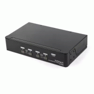 Switch KVM DisplayPort à 4 Ports - 4K60Hz - àÉcran Unique - Switch KVM USB UHD DP 1.2 à 2 Ports avec Switch KVM DisplayPort à 4 Ports - 4K60Hz - àÉcran Unique - Switch KVM USB UHD DP 1.2 à 2 Ports avec
