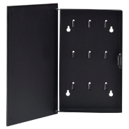 Vidaxl boîte à clés avec panneau magnétique noir 30x20x5,5 cm 322779