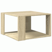 VidaXL Table basse chêne sonoma 51,5x51,5x30 cm bois d'ingénierie Modèle Nova Chic - 848138