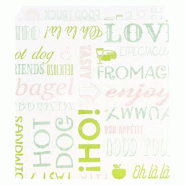 1000 sachets ouverts côtés ingraissables décor vert 13x14 cm - 3000000183731