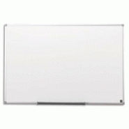 Tableau Magnétique Blanc, Mural, Effaçable, avec Cadre en Aluminium, 90x60  cm