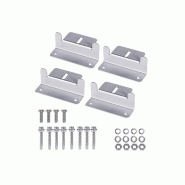 Alcapower Kit De Fixation En Z Pour Panneaux Solaires Photovoltaïques Jusqu'À 300 W, Kit Complet Avec Vis De Fixation Incluses, Haute Résistance -