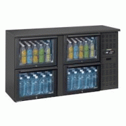 Arrière bar 2 x 2 tiroirs vitrés CAB22TV Casselin - noir CAB22TV Arrière bar 2 x 2 tiroirs vitrés CAB22TV Casselin - noir CAB22TV