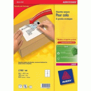 AVERY 2000 étiquettes Laser blanches, format 99,1 x 67,7 mm (250 feuilles A4 / cdt) - 3266550260333