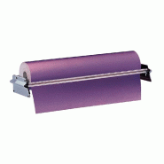 Dévidoir mural pour papier cadeau - Largeur 65 à 75 cm - Pour bobine jusqu'à 300 m - Gris