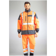 Ensembles parka et gilet pluie et froid 300D Sononyl Haute Visibilité - RPGFRHVSYOGMN-DM02 Ensembles parka et gilet pluie et froid 300D Sononyl Haute Visibilité - RPGFRHVSYOGMN-DM02
