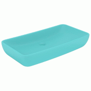 Helloshop26 - Lavabo de luxe rectangulaire 71 x 38 cm céramique vert clair mat 02_0002700 - vert 3000101991532