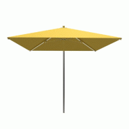 Parasol pour terrasse Pro Ouessant carré 300 cm - armature+toile+housse - jaune