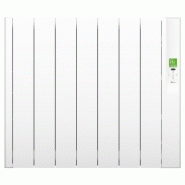 Radiateur électrique fixe 1500W - Connecté Wi-Fi - Fluide Caloporteur -  Thermostat programmable - Blanc - Bloom Heatzy