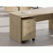 Caisson mobile 3 tiroirs en bois en stock Caisson mobile 3 tiroirs en bois en stock