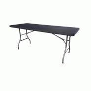 Table pliante PE éco+ noir 1830x760 mm - TBLPL2HDNR-ST03 Table pliante PE éco+ noir 1830x760 mm - TBLPL2HDNR-ST03
