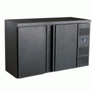 Tecfrigo Arrière de bar 349 Litres, 2 portes battantes, noir, à poser, 320 W, 220 V - MONO - noir 3666562009287