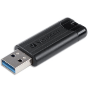 Verbatim clé usb 3.0 pinstripe noire 256go 49320